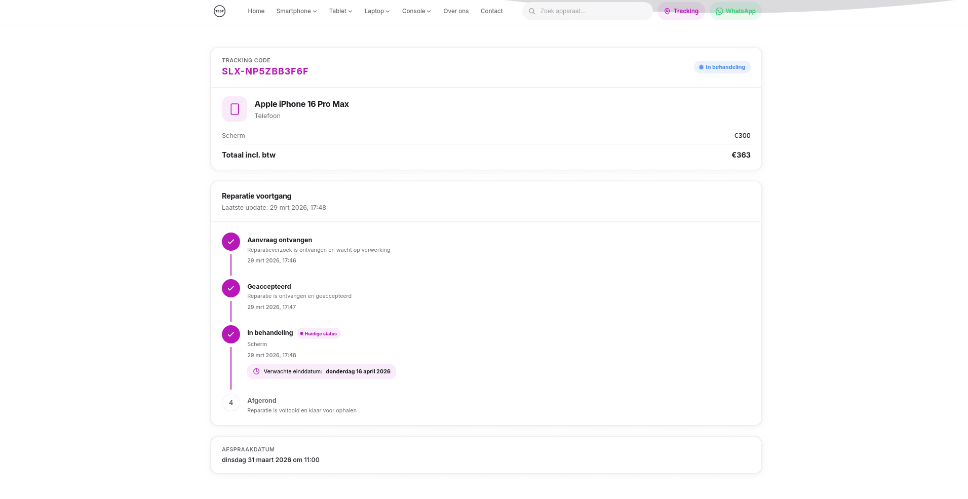 Track & Trace in FixFlow Pro